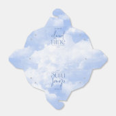 We zijn op Cloud Nine Blue Baby shower Bedankdoosjes (Uitgevouwen)