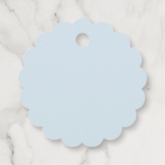 We zijn op Cloud Nine Blue Boy Baby shower Bedankjes Labels (Achterkant)