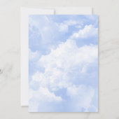 We zijn op Cloud Nine Sparkle Clouds Baby shower Bedankkaart (Achterkant)