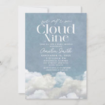 We zijn op Cloud Nine stoffige Blue Cloud Baby sho