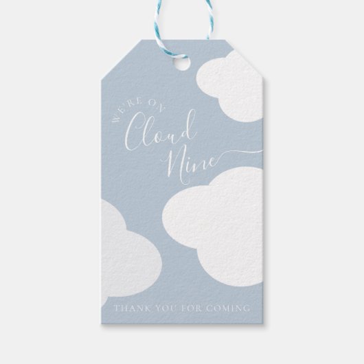 We zijn op Cloud Nine Thank You Label Cadeaulabel (Voorkant)