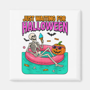 We zijn op zoek naar Halloween Skeleton Funny Spoo Magneet