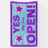 We zijn OPEN Banner (Verticaal)