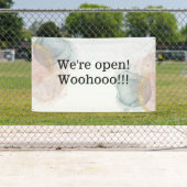 We zijn open Sign Spandoek (Insitu)