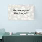 We zijn open Sign Spandoek (Beurs)