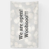 We zijn open Sign Spandoek (Verticaal)