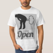 We zijn open t-shirt (Voorkant)