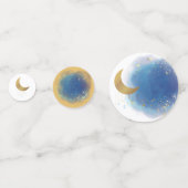 We zijn over de borden van het Moon Baby shower Confetti (Voorkanten)