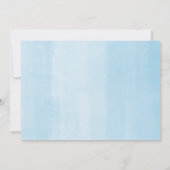 We zijn over het maan olifant blue boy baby shower kaart (Achterkant)