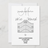 We zijn overgestapt naar New Address Announcement Aankondiging (Voorkant)