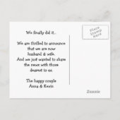 We zijn Passen getrouwd Spiraea Briefkaart (Achterkant)