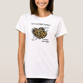We zijn perfect samen luipaard hart t-shirt