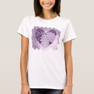 We zijn samen sterker, we zullen niet het zwijgen  t-shirt