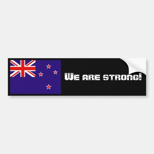 We zijn sterk! bumpersticker (Voorkant)