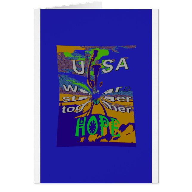 We zijn sterker samen, grappig US Hope model de (Voorkant)