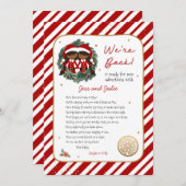 We zijn terug Elf Letter Kaart (Voorkant / Achterkant)