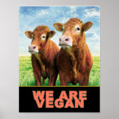 WE ZIJN VEGAN POSTER (Voorkant)