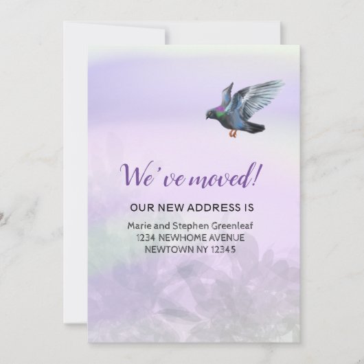 We zijn verhuisd aankondiging (Voorkant)