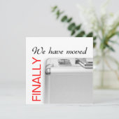 We zijn verhuisd aankondiging (Staand voorkant)