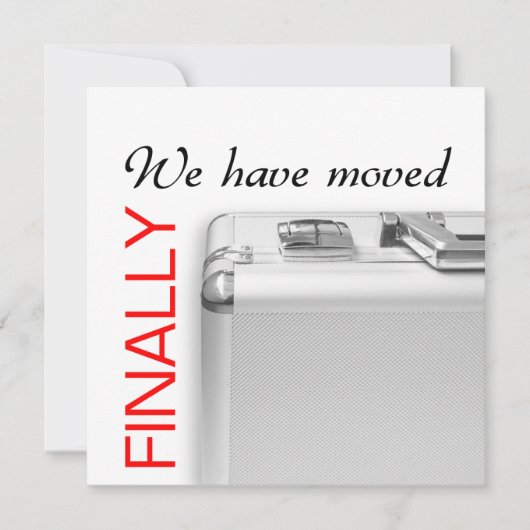 We zijn verhuisd aankondiging (Voorkant)