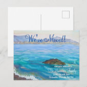 We zijn verhuisd Aankondiging nieuw adres Seascape (Voorkant / Achterkant)