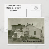 We zijn verhuisd! aankondigingskaart (Voorkant / Achterkant)