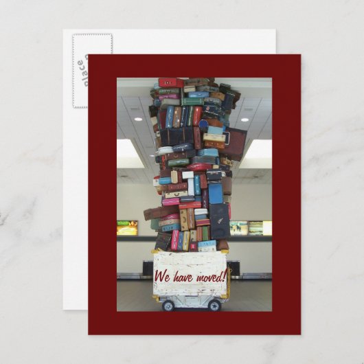 We zijn verhuisd! aankondigingskaart (Voorkant / Achterkant)