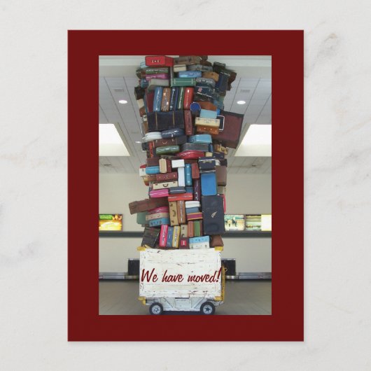 We zijn verhuisd! aankondigingskaart (Voorkant)