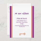 We zijn verhuisd. aankondigingskaart (Voorkant / Achterkant)