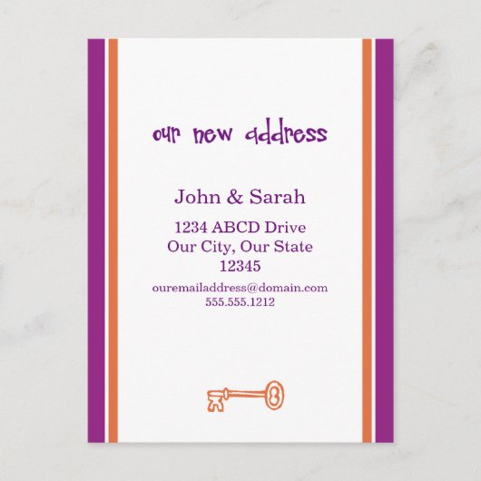 We zijn verhuisd. aankondigingskaart (Voorkant)