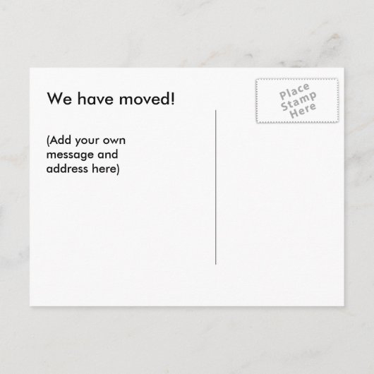 We zijn verhuisd. aankondigingskaart (Achterkant)