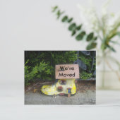 We zijn verhuisd aankondigingskaart (Staand voorkant)