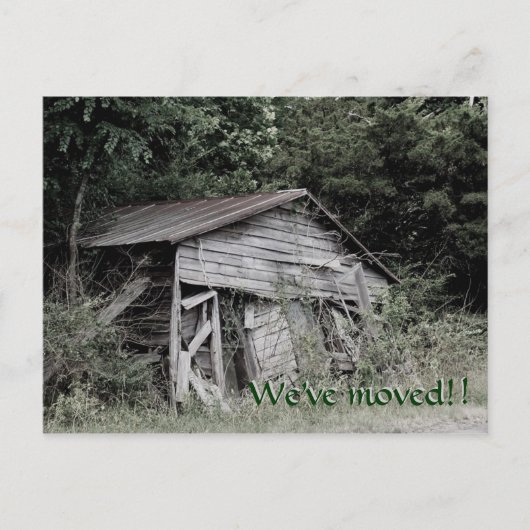 "We zijn verhuisd" Adreswijziging Post Kaart (Voorkant)