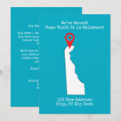 We zijn verhuisd! Bezoek ons in Delaware Aankondiging (Voorkant / Achterkant)