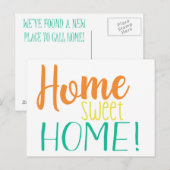 We zijn verhuisd | Eenvoudig Briefkaart | Home Swe (Voorkant / Achterkant)