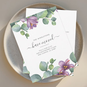 We zijn verhuisd Eucalyptus verhuisbericht