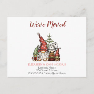 We zijn verhuisd, Gnomes familie Aankondigingskaart
