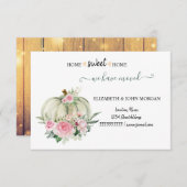 We zijn verhuisd, hout, pompoen, Rozen (Voorkant / Achterkant)