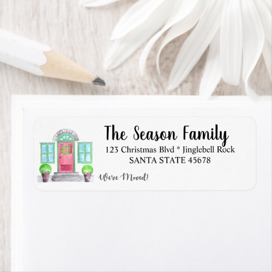 We zijn verhuisd! Kerst thuis Etiket (Insitu)