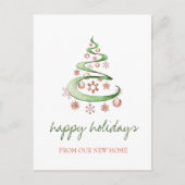 We zijn verhuisd, kerstboom, gala aankondigingskaart (Voorkant)
