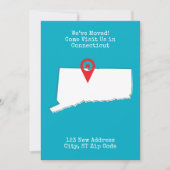 We zijn verhuisd! Kom ons bezoeken in Connecticut Aankondiging (Voorkant)