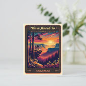 We zijn verhuisd naar Arkansas | BRIEFKAART (Staand voorkant)