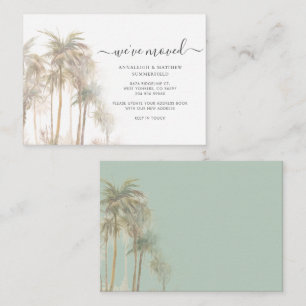 We zijn verhuisd naar de kust bewegende aankondigi notitiekaartje