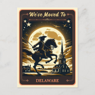 We zijn verhuisd naar Delaware BRIEFKAART