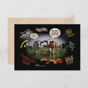 We zijn verhuisd naar het land (gewoonte.) bekendm kaart