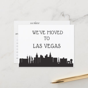 We zijn verhuisd naar Las Vegas Briefkaart