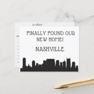 We zijn verhuisd naar Nashville Briefkaart