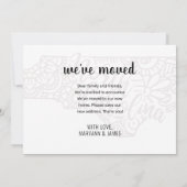 We zijn verhuisd naar North Carolina State Floral  Aankondiging (Achterkant)