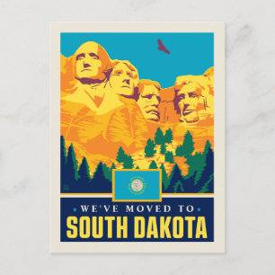 We zijn verhuisd naar South Dakota Uitnodiging Briefkaart