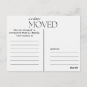 We zijn verhuisd naar Washington D.C. Briefkaart (Achterkant)